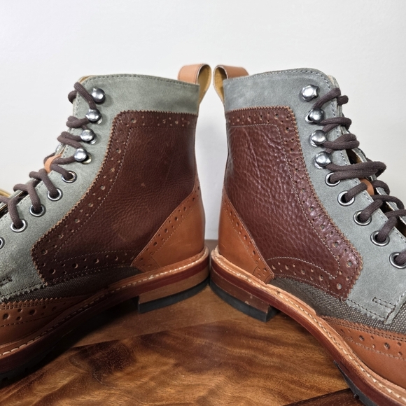 Stacy Adams Two-Tone Leather Brogue Boots Mens 9.5 main image 10